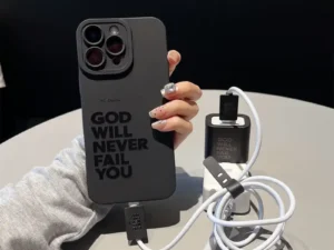 Conjunto de funda de teléfono y funda de cargador