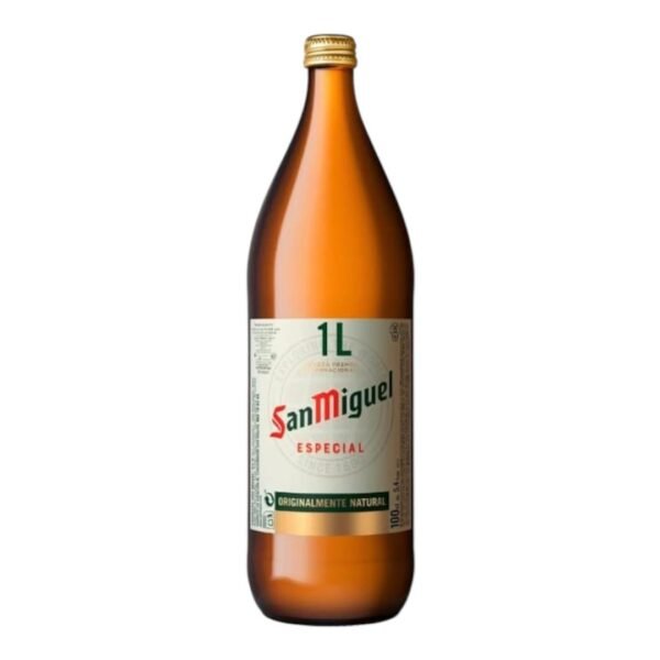 Cerveza San Miguel, botella 1 litro
