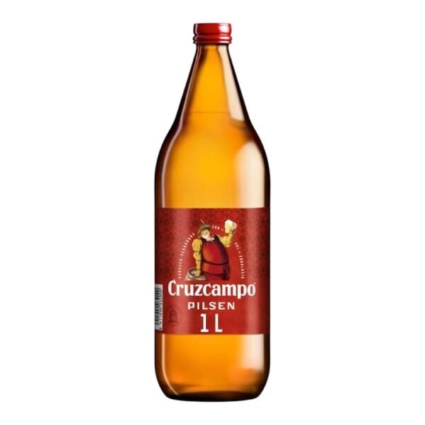 Cerveza Cruzcampo, botella 1 litro