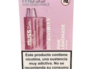 Vaper Desechable Muss Tech 8000 Pink Lemonade 0mg 15ml