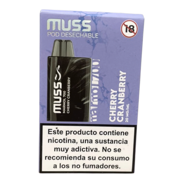 Vaper Desechable Muss Marmol 700 Cherry Cranberry 20mg 2ml