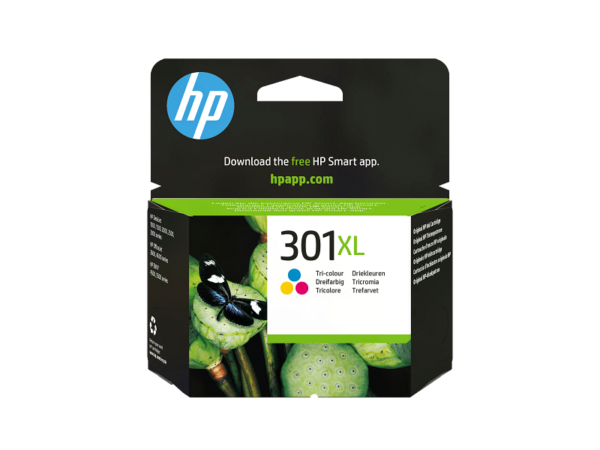 HP 301XL | HP® Cartucho de tinta original tricolor de alto rendimiento