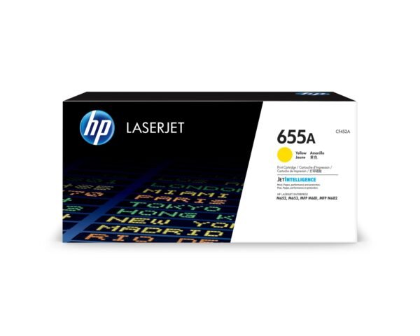 tónere original HP 655A para impresora LaserJet ( amarillo )