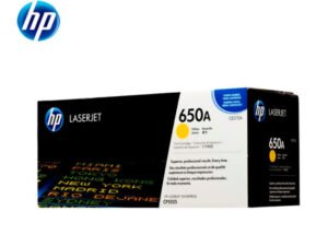 Tóner HP 650A Cartucho CE272A Amarillo LaserJet Original