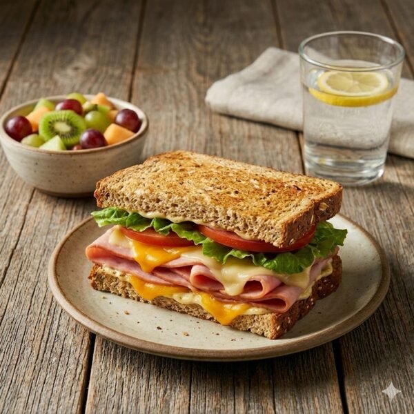 Sandwich de jamón y queso