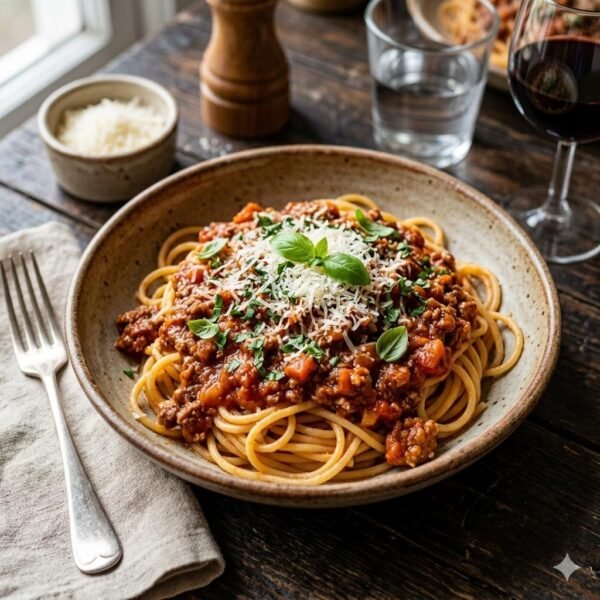 Espaguetis a la boloñesa
