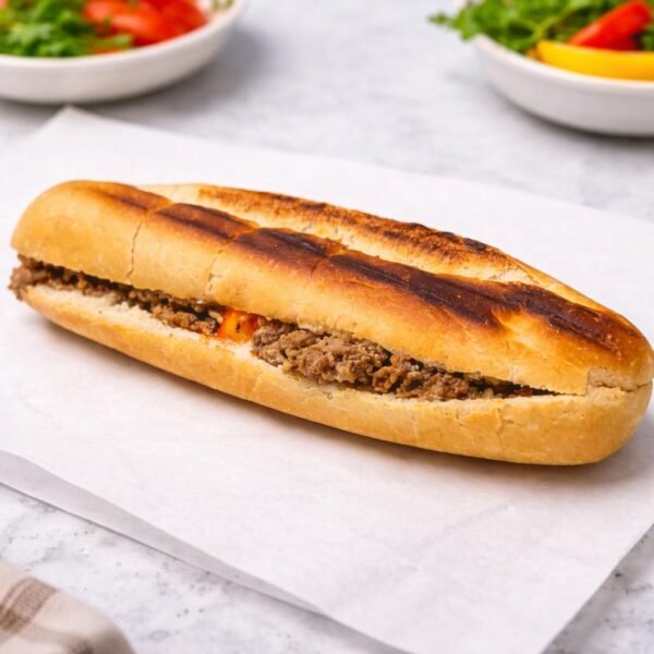 Bocadillo de carne picada