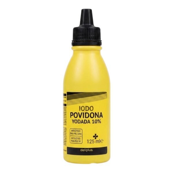 Iodo Povidona (Povidona Yodada 10%) – Marca Deliplus (125 ml).