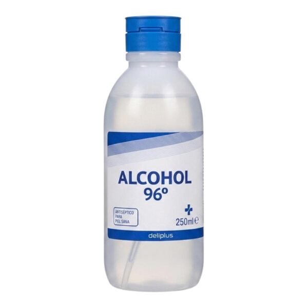 Alcohol 96° – Marca Deliplus (250 ml).