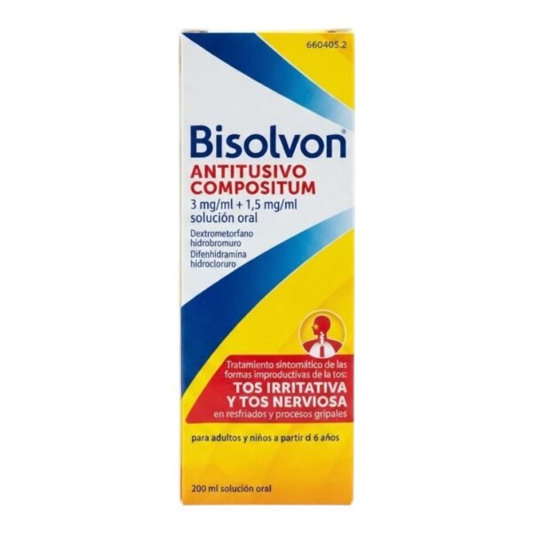 Bisolvon Antitusivo Compositum 3 mg/ml + 1,5 mg/ml solución oral