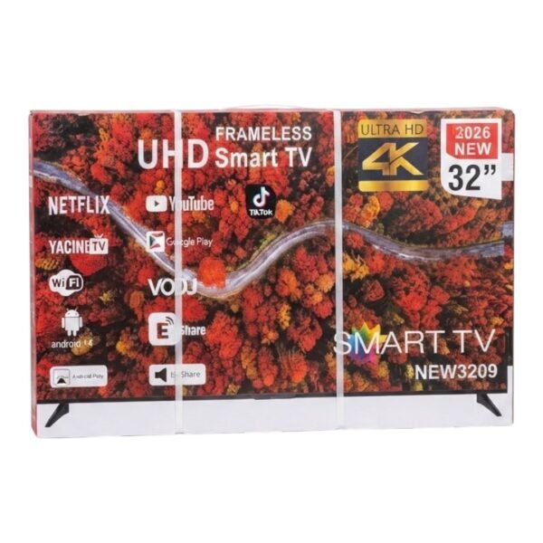 Smart TV Frameless UHD 4K de 32" (Modelo NEW3209, New 2026)