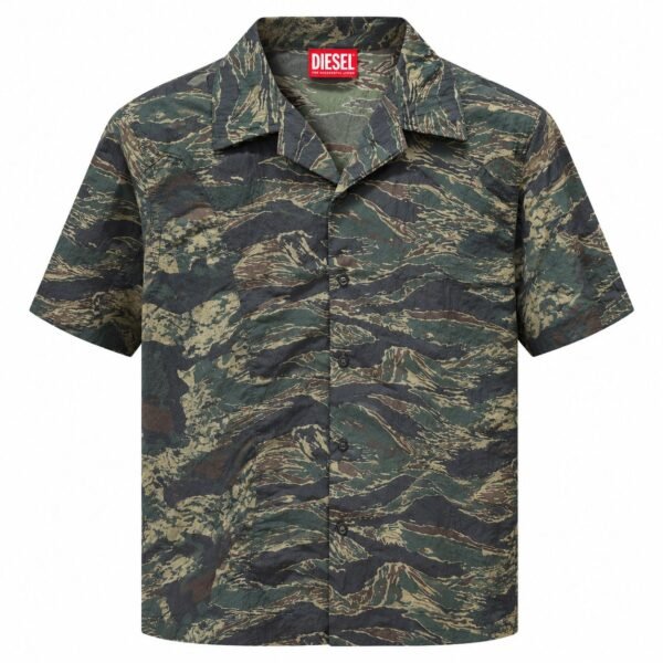 Camisa de manga corta Diesel con estampado de camuflaje
