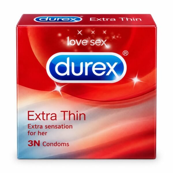 Preservativos Durex extra finos, sensación extra para ella
