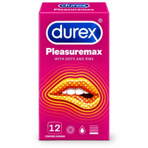 Preservativos Durex Pleasuremax con puntos y costillas