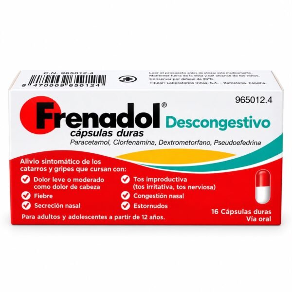 Frenadol Descongestionante cápsulas duras
